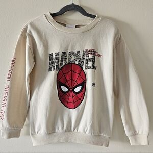 Marvel Spiderman Sweatshirt Boys Size 6 NWT